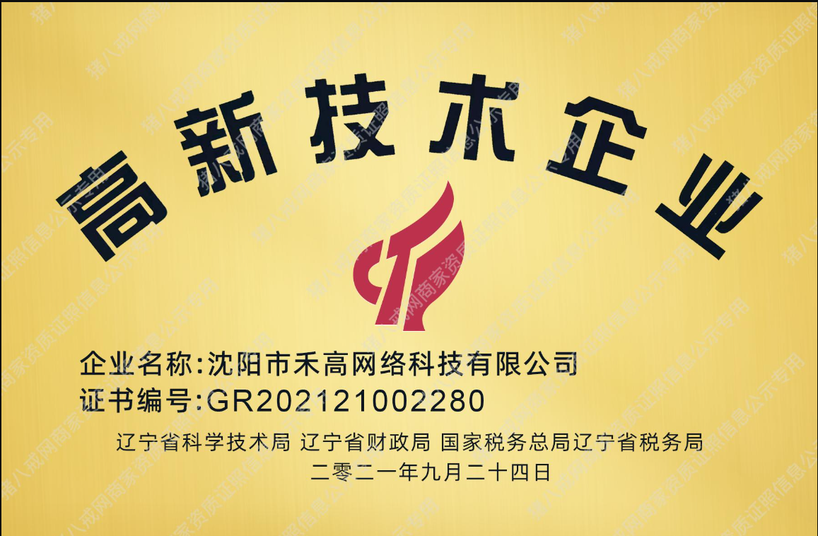 禾高网络科技-国家企业-专注研发15年资质图3
